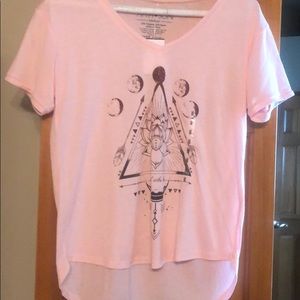 Pink light tee